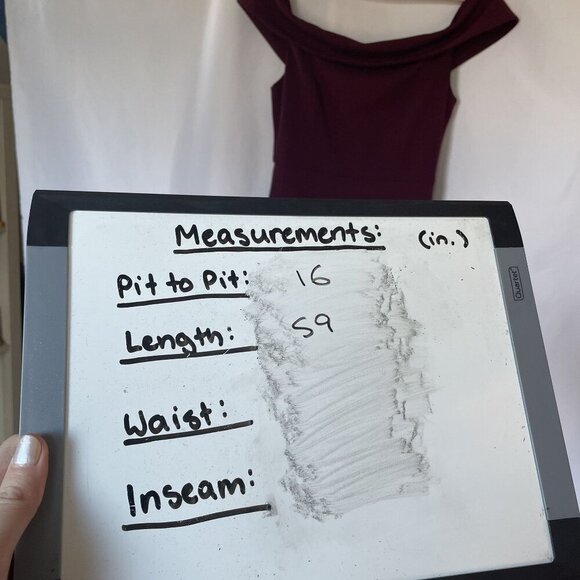 Lulus Burgundy Off-The-Shoulder Maxi Dress S Side Slit & Back Zipper Closure - Picture 5 of 7